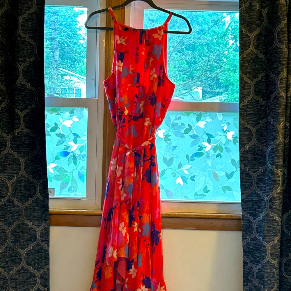 Vince Camuto floral high-low dress